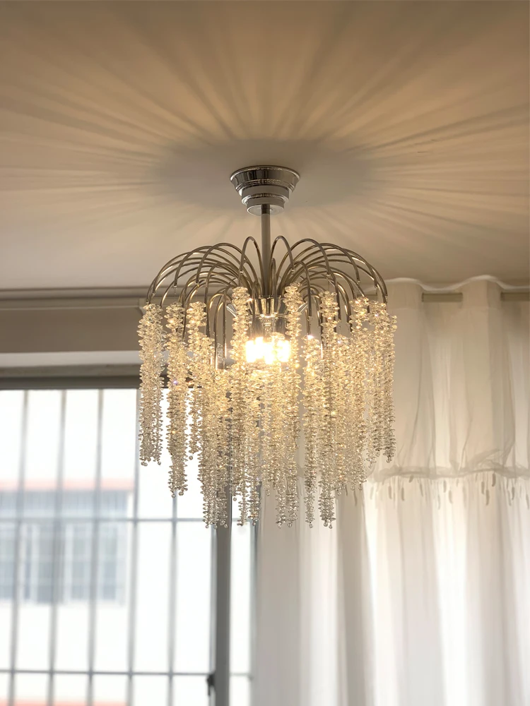 Romantic Bedroom Pendant Lamp Retro New Luxury Main Lamp Tassel Light Luxury Small Unit Crystal Lamp Restaurant Pendant Lamp