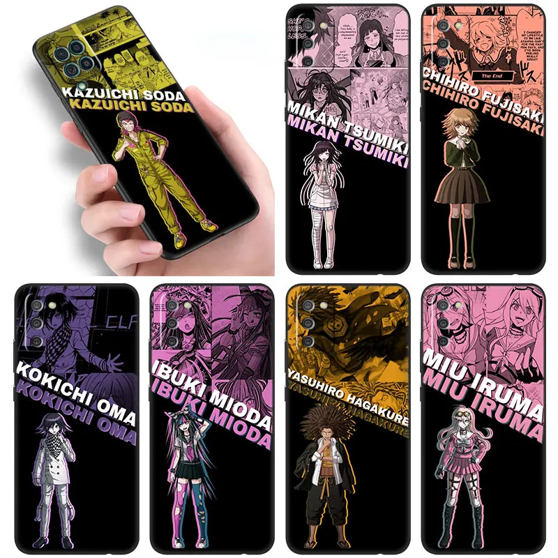 Danganronpa Aesthetic Black Case For Samsung Galaxy A03S A02S A01 Core A11 A10S A20S A20E A30 A40 A41 A6 A7 A8 Plus 2018 A5 2017