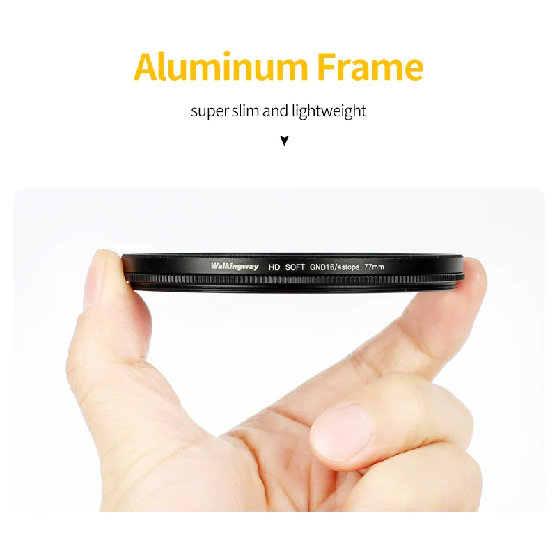 Walkingway Round Lens Filter GND16 HD 4Stops Optical Glass Soft Gradient with Coating 49mm 52mm 55mm 62mm 67mm 72mm 77mm 82mm