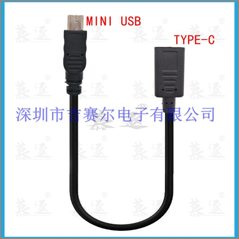 Adaptador de Cable de datos de carga Mini y Micro USB macho a tipo c hembra, 30cm