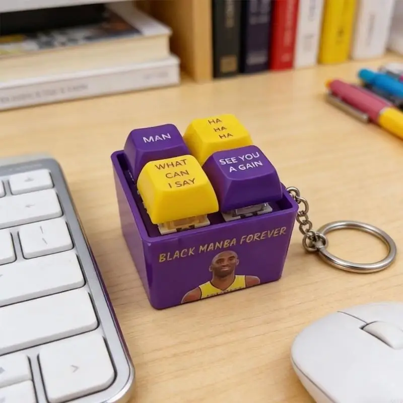 Sound Keychain Novelty Item ABS Plastic Stress Reliever Fun Office Desk Accessory For Kids And Adults