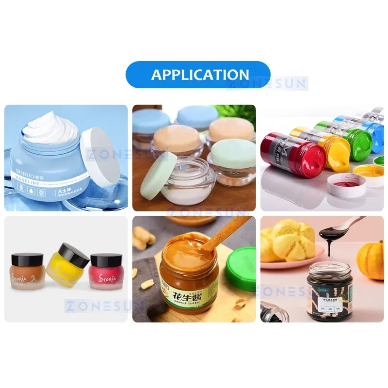 ZONESUN ZS-AFC19 Automatic Thick Liquid Cream Filling Capping Machine Cosmetic Lotion Bottle Rotor Pump Rotary Feeder Monoblock