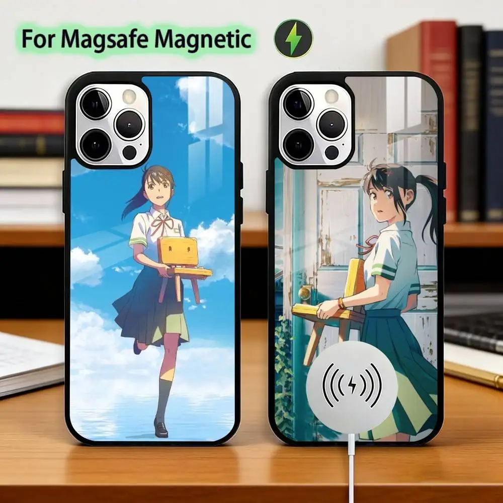 

S-Suzume Iwato Phone Case For iPhone17,16,15,14,13,12,11 Plus,Pro Magnetic For Magsafe Wireless Charging
