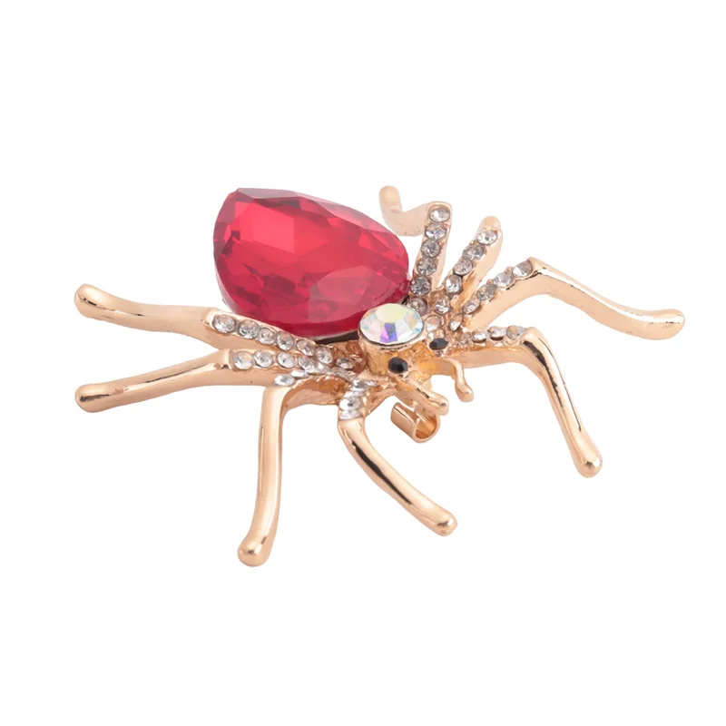 

FX-2X Fashion Alloy Spider Crystal Brooch For Women's Dresses Or Womens Clothing