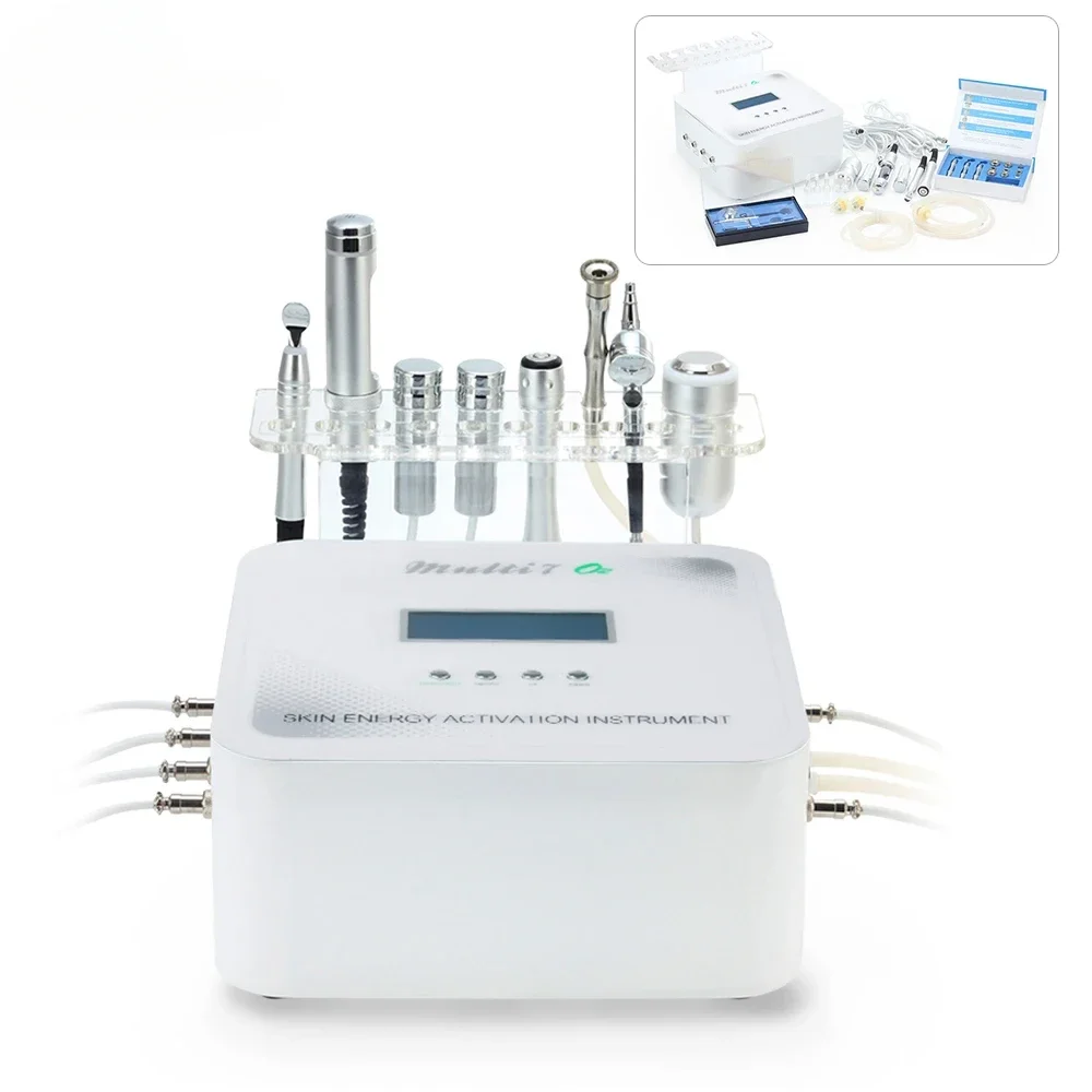 

Newest 7 In 1 Multifunctional Hydro Ultrasonic RF Instrument Microcurrent Face Lift Skin Management Microdermabrasion Machine