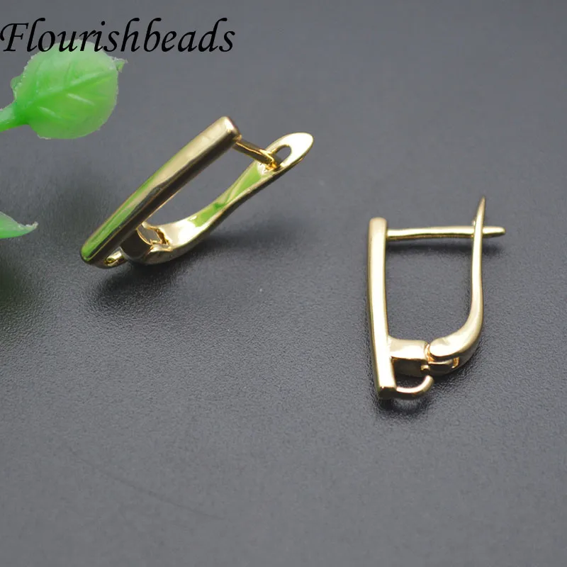 Good Quality Nickel Free Smooth Geometric Earring Hooks Clasp for Women Handmade DIY Jewelry Making Earring 30pcs/lot