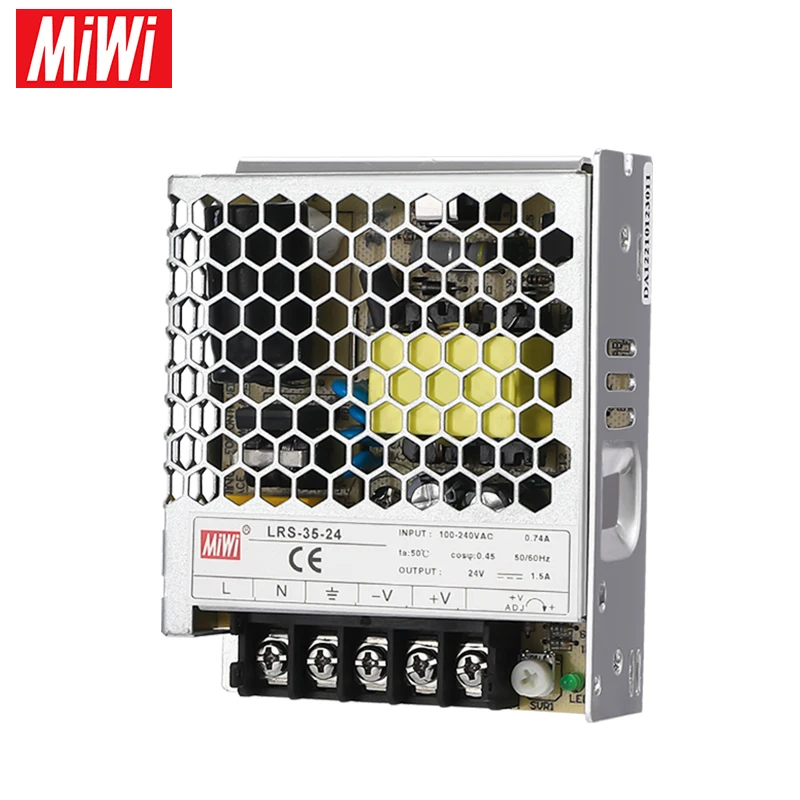 LRS-35-24 Switching Power Supply 24V 35W AC DC Single Output for Laser Controller