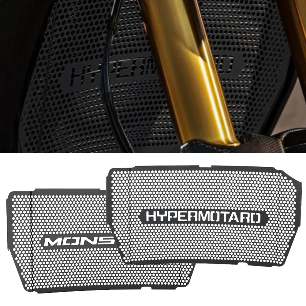 

For Ducati Hypermotard 950 / S / SP / RVE 2019-2022-2023-2024 Monster 821 1200 Motorcycle Radiator Guard Grille Cover Protection