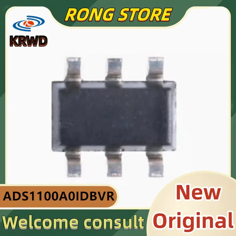 5PCS AD0 AO0 A00 New and Original Chip IC ADS1100A0IDBVR ADS1100A0I ADS1100 SOT23-6 Digital converter chip