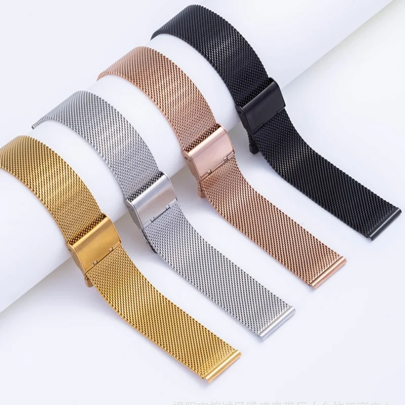 

18mm 20mm 22mm High Quality Stainless Steel Milanese Watch Strap Replacement for Universal Waterproof Watch Band Accessories