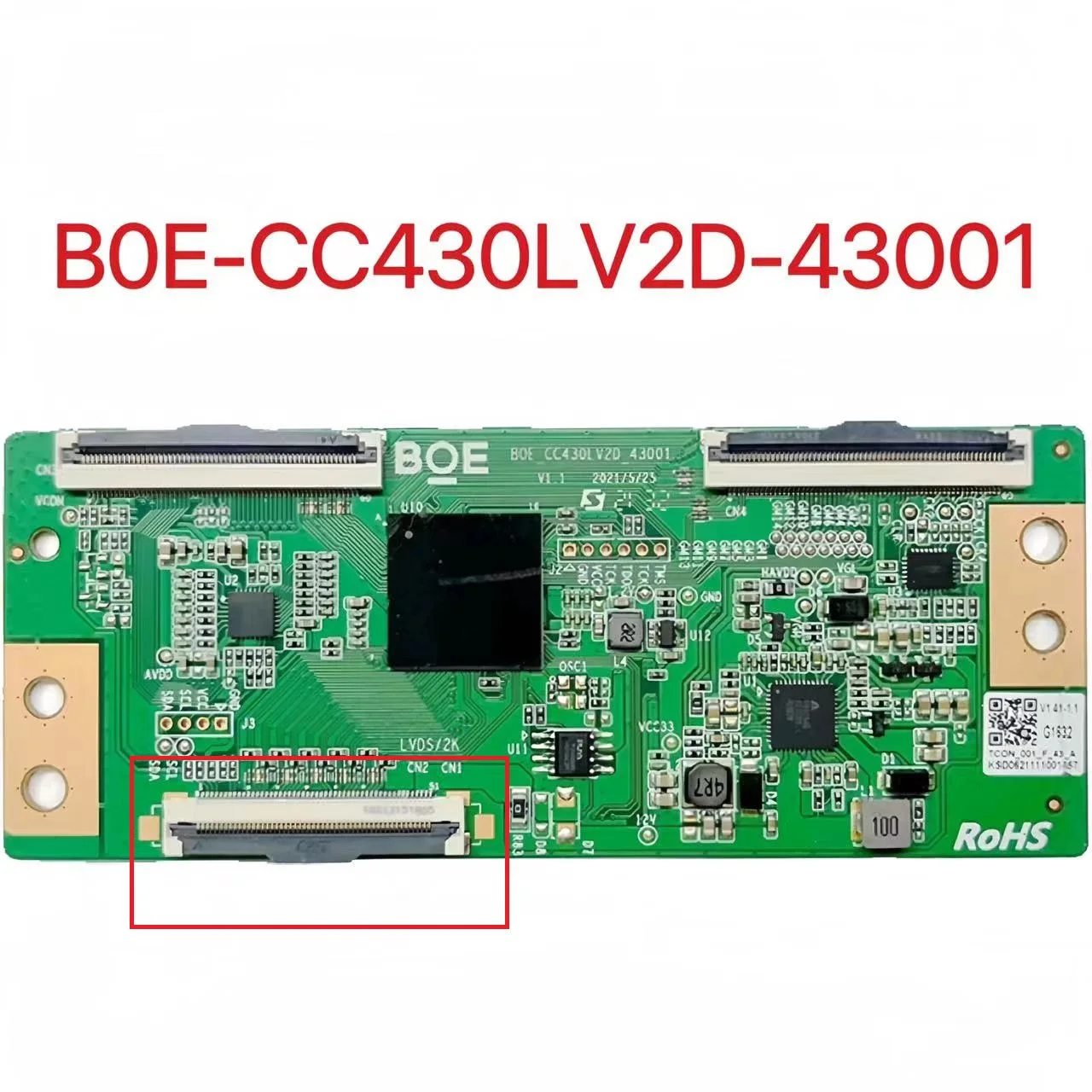 Original for xiaomi millet L43M7-EA Tcon Board B0E-CC430LV2D-43001 Screen L43M7-EA-B0E