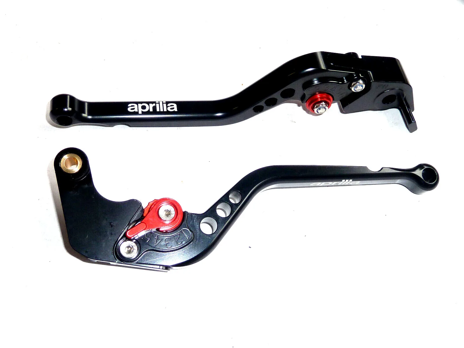 For Aprilia RSV4 RR 2009-2024 LONG BLACK BRAKE + CLUTCH LEVERS SET ROAD TRACK RACE - Image 5
