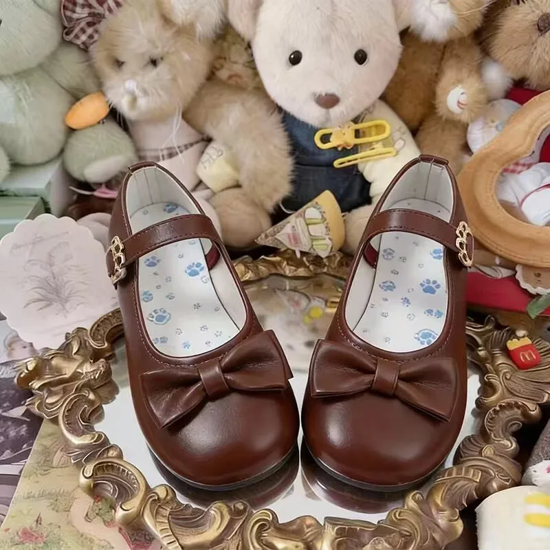 2026 Spring Summer New Cute Matching Lolita Shallow Mouth Mary Jane Shoes Women's Round Toe Cat Claw Buckle Design High Heels view 5