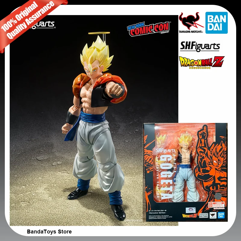 En Stock 100% Original Bandai S.H.Figuarts Shf Exclusivo de NYCC 2025 Dragon Ball Super Saiyan Gogeta Figura de Acción Coleccionable de Anime