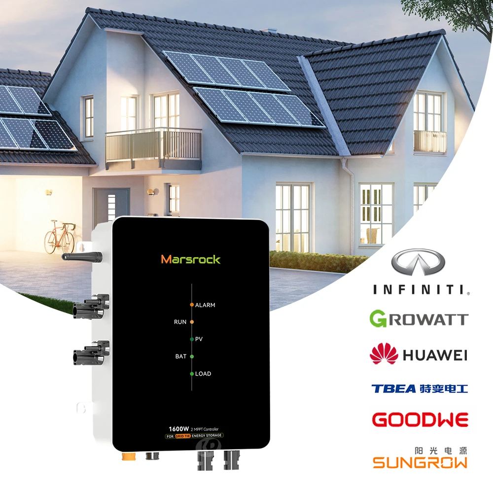 1600W 2 MPPT AC Intelligent EMS Controller Grid Tie Micro Inverter Energy Storage System Internally Glued Controller