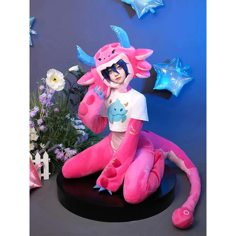 

2025 22 ROLECOS игра LOL Megathread косплей женский супер фанат Neeko кукольный костюм Хэллоуин вечерние костюм полный комплект с