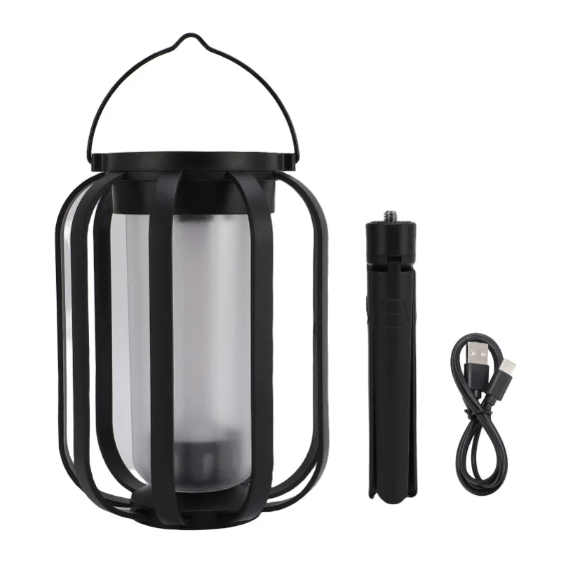 فانوس شمسي مقاوم للمطر معلق يعمل بالطاقة الشمسية مع حامل ثلاثي القوائم لمسار الحديقة في الفناء الخلفي #1