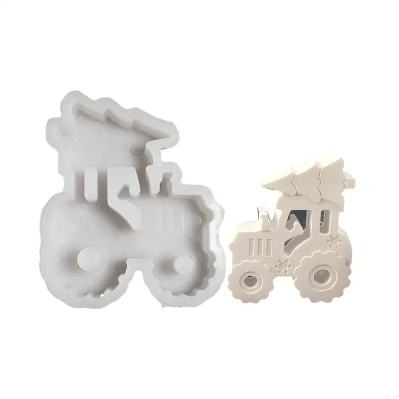

M4YF Creative Silicone Tractor Christmas Tree Molds Set for Festival Table Display