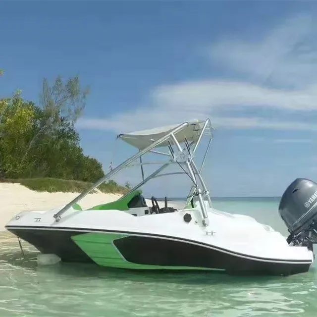 China-made 4.6-meter family recreational fishing boat water skiing sports jet outboard engine 15-foot speedboat for sale