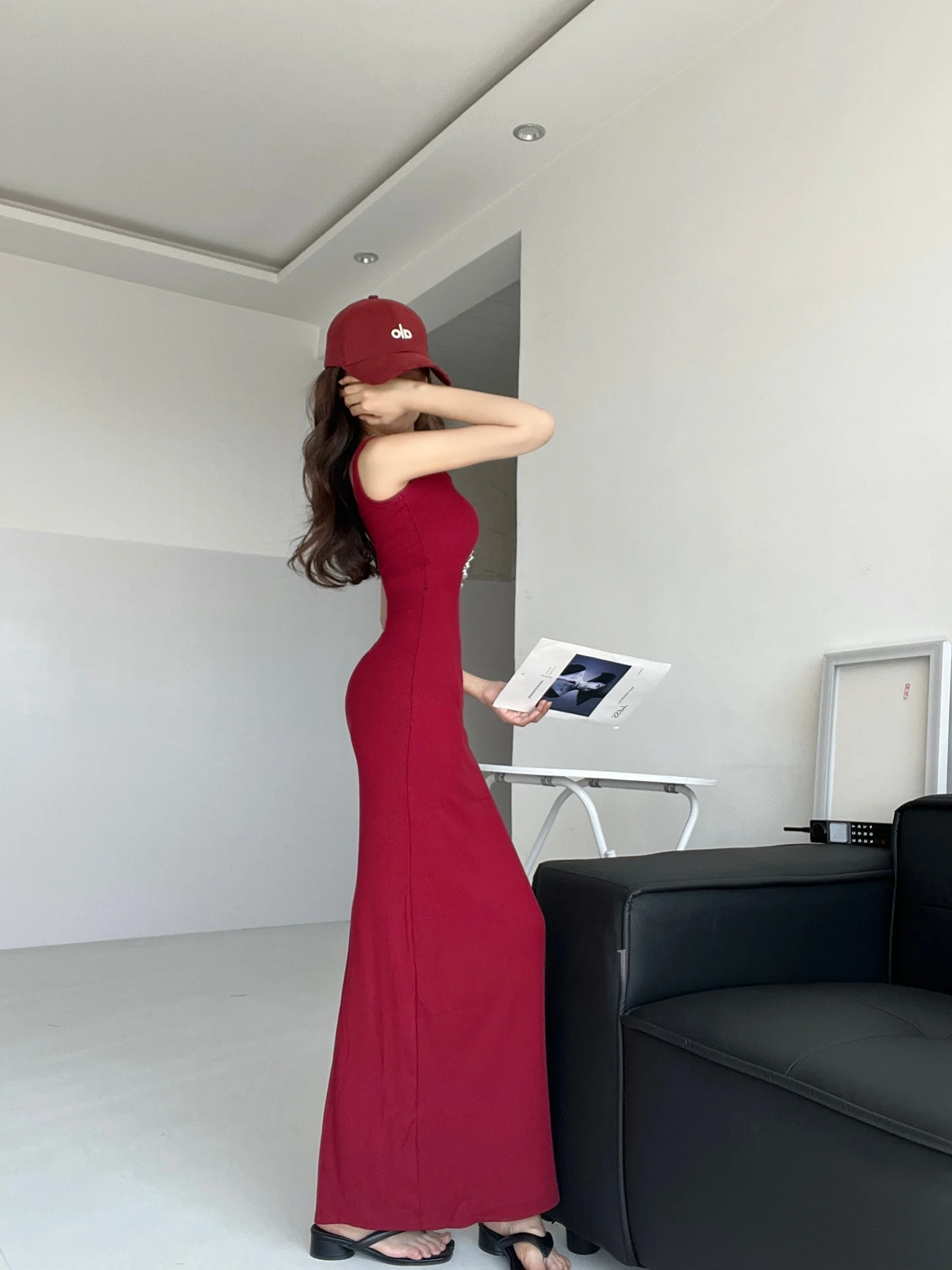 

Sexy Pure Desire Bodycon Dr Strapl Wrap Waist V-Ne Long Svel Women's High Waist Summer Dr Casual Single Piece