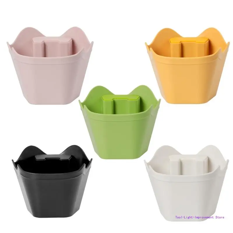 

C63E Small Kitchen Coffee Waste Bin ABS Plastic Polygon Knocks Box for Baristas