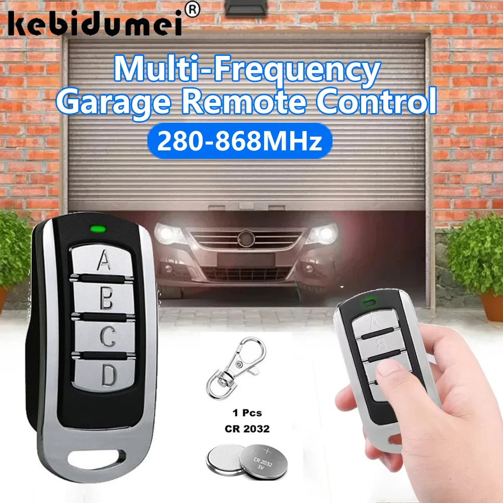 4 in 1 Multi Frequency Duplicator 287-868MHz Rolling Code 433MHz 868.35mhz Garage Door Gate Remote Control Handheld Transmitter