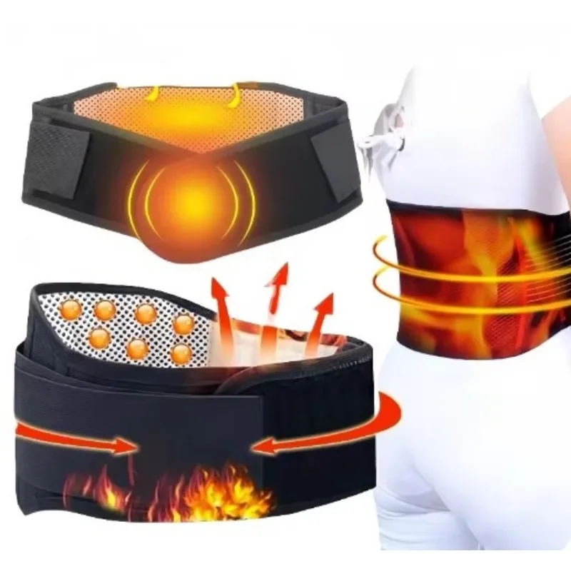 Waist Brace for Men Women Tourmaline Self-heating Magnetic Therapy Lumbar Waist Support Belt Gym Sports Back Relieve Waist Pain