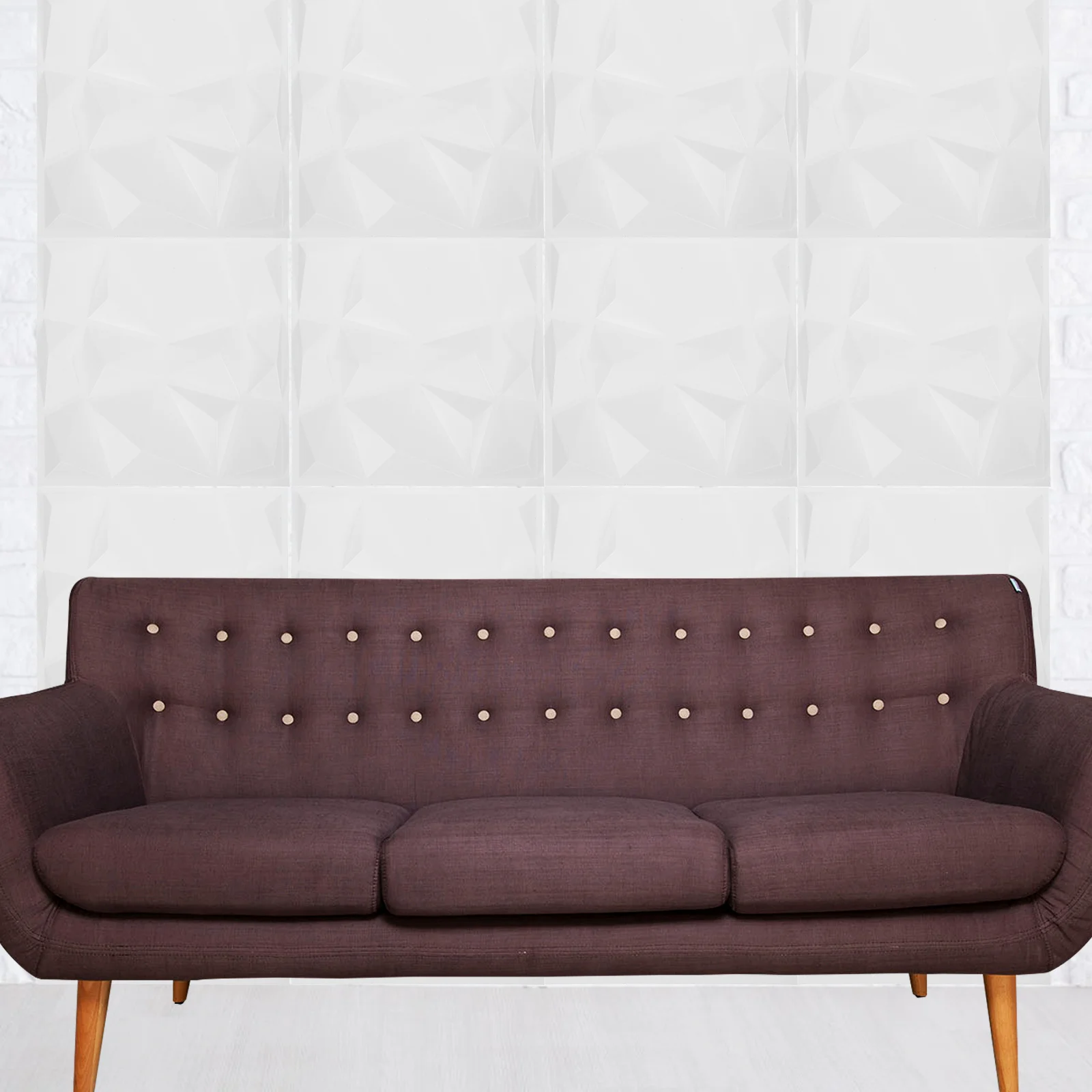 

6Pcs 3D PVC Wall Panels Textured Decorative Peel Stick Wall Panels for Home Living Room Bedroom Office Hotel 3D Wallpaper