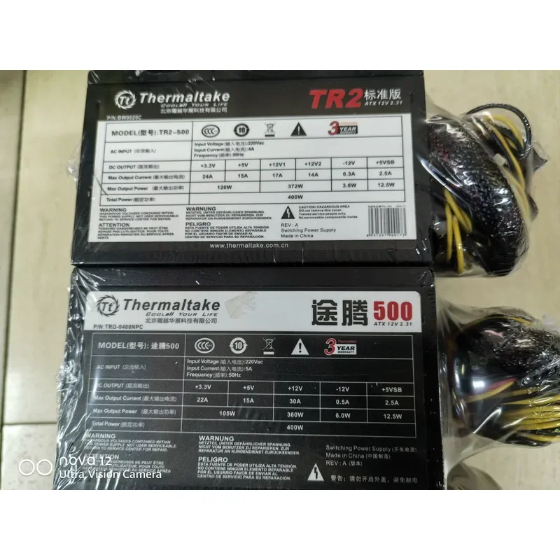 for Thermaltake TR2 500 Standard Edition Power Supply Unit PSU ATX Desktop PC Gaming Computer Hardware Component