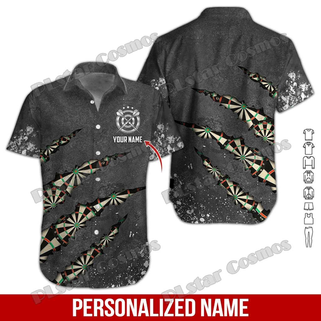 Custom Name Tattoo Maori Darts 3D Printed Men\'s Hawaiian Shirt Summer Beach Short sleeve shirt Unisex Casual Tee shirts SH04