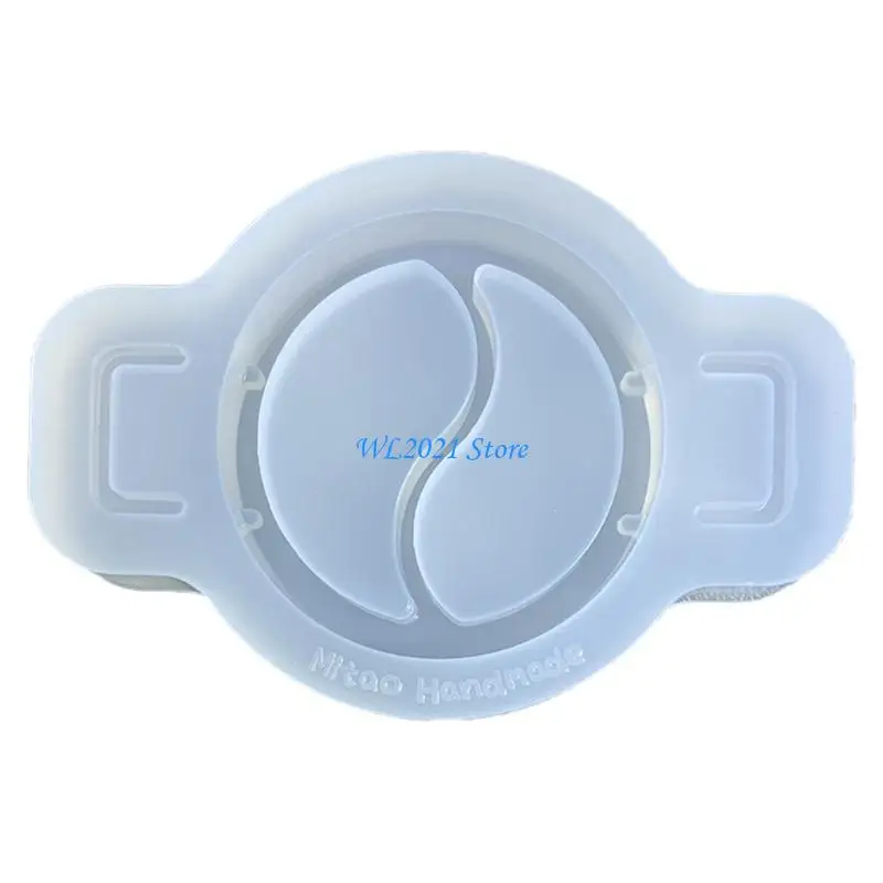 

G5GC Square Round Hotpot Ornament Silicone Mold Pendant Handmade Bag Decoration Mold