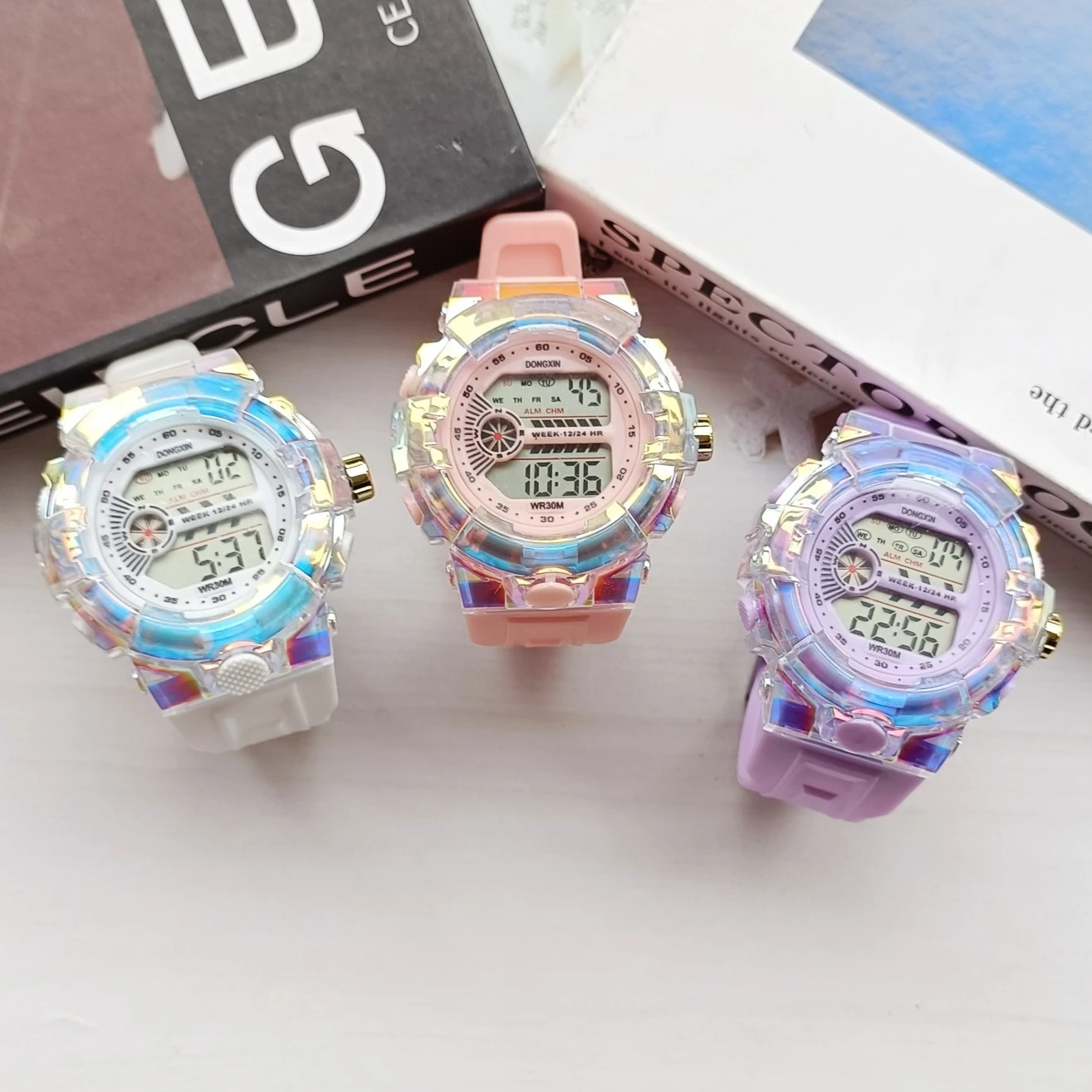 

Модные детские часы, светодиодные цифровые часы для детей, спортивные часы для мальчиков и девочек, светящиеся студенческие электронные наручные часы, подарки