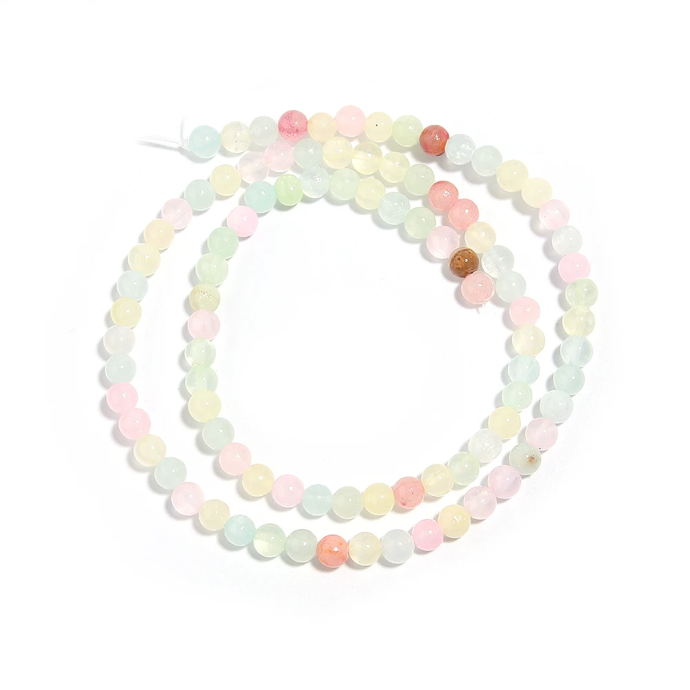 1 Strand Natural Colorful Jades Stone Beads for DIY Jewelry Making