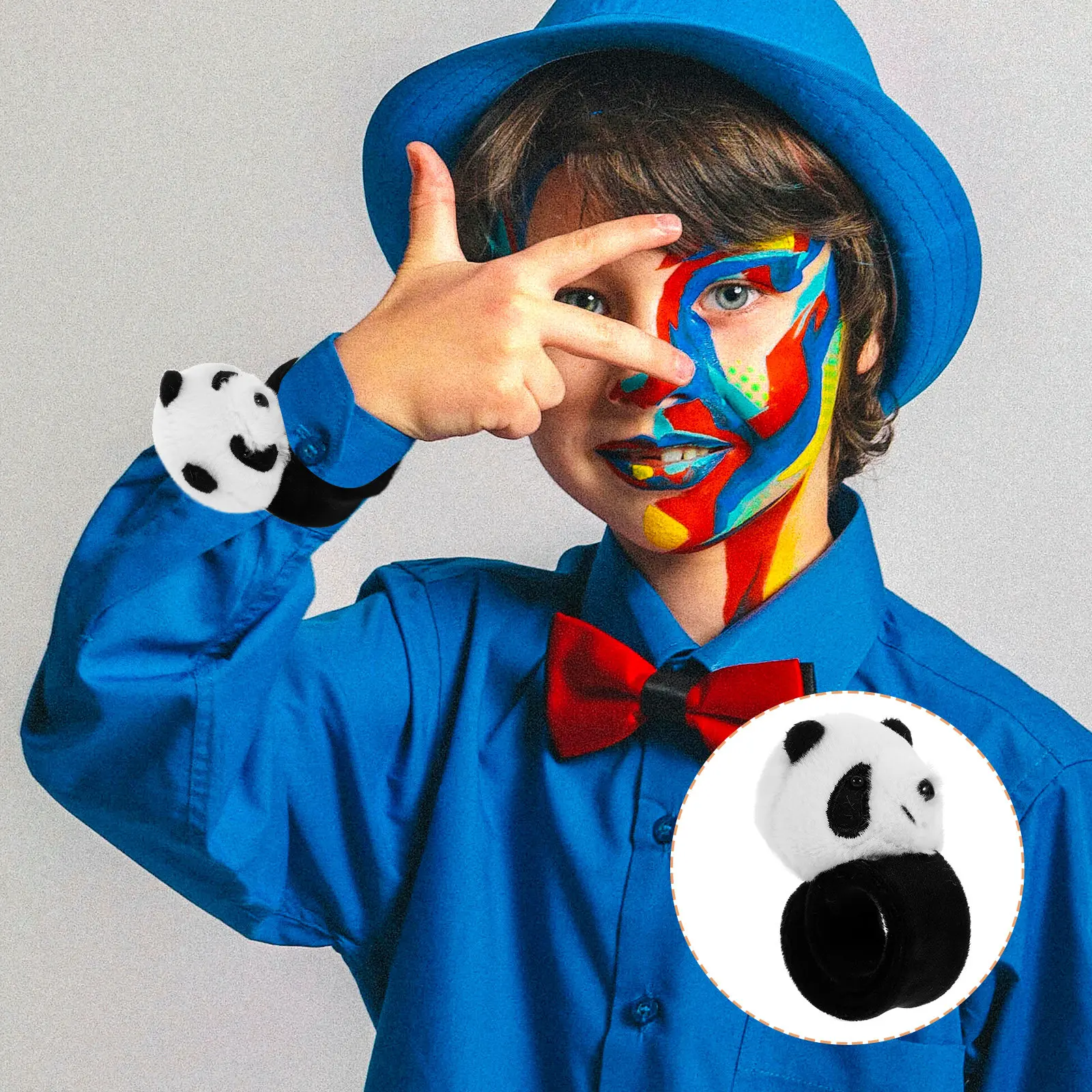 

Panda Slap Bracelet Animal Theme Party Accessory Soft Comfortable Kids Wristband Kids Party Favors Snap Wrist Bracelet