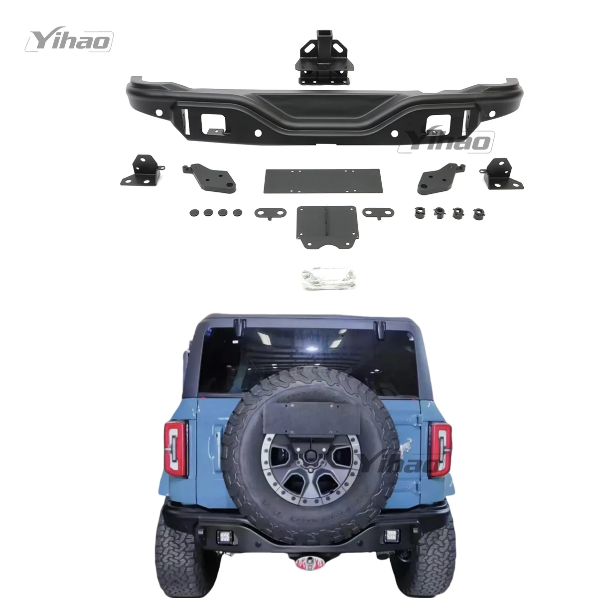

Off Road Steel Rear Bumper For Ford Bronco