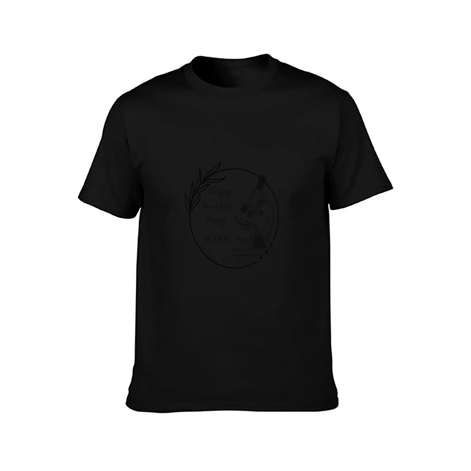 Funny microscope, microbiologists biology nerd science lab T-Shirt, Summer Casual Cotton Tee, Oversized Streetwear Tops