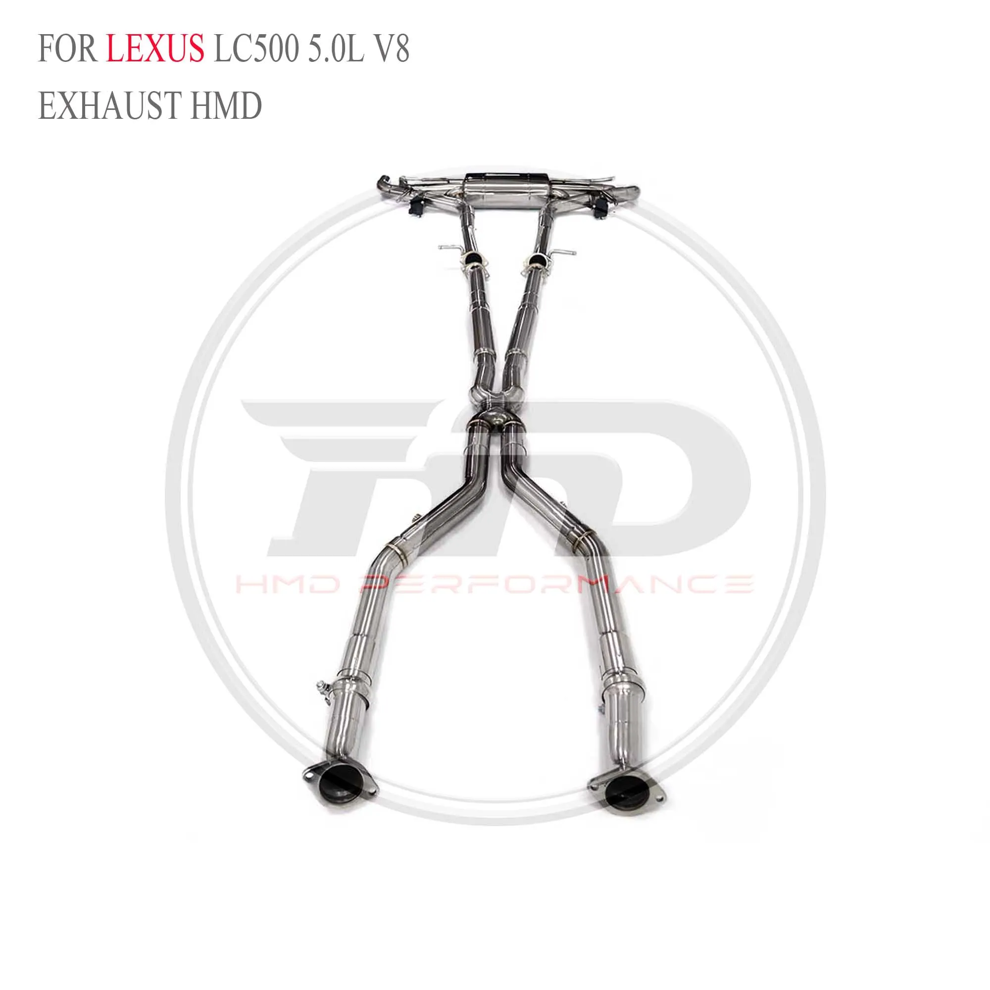 

HMD Performance Catback for LEXUS LC500 5.0 v8 Exhaust System Auto Electronic Valve Muffler