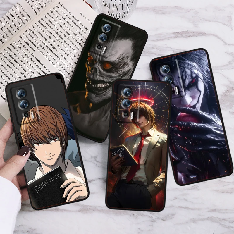 D-Death Note Cool Art For Xiaomi Redmi 9A 9C 9AT 10C 9 9T 10 12C 13C A3 12 K60 A1 K50 K40 5G Black Back Phone Case