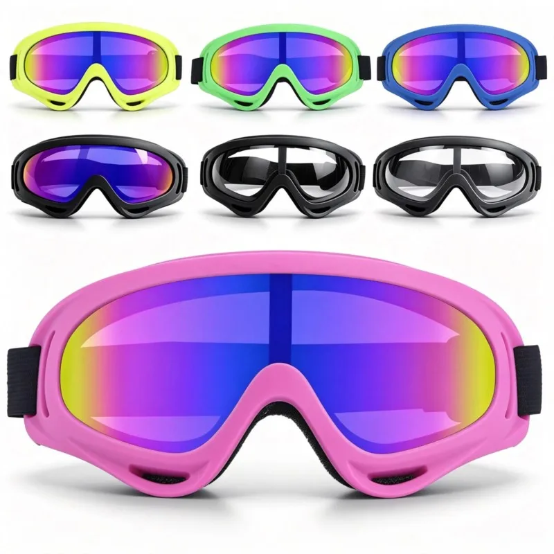 MX Dirt Bike Goggles Shock Resistant Lens Sweat Resistant Comfort Wear for Ski Cycling Motorbike Adventure Sports