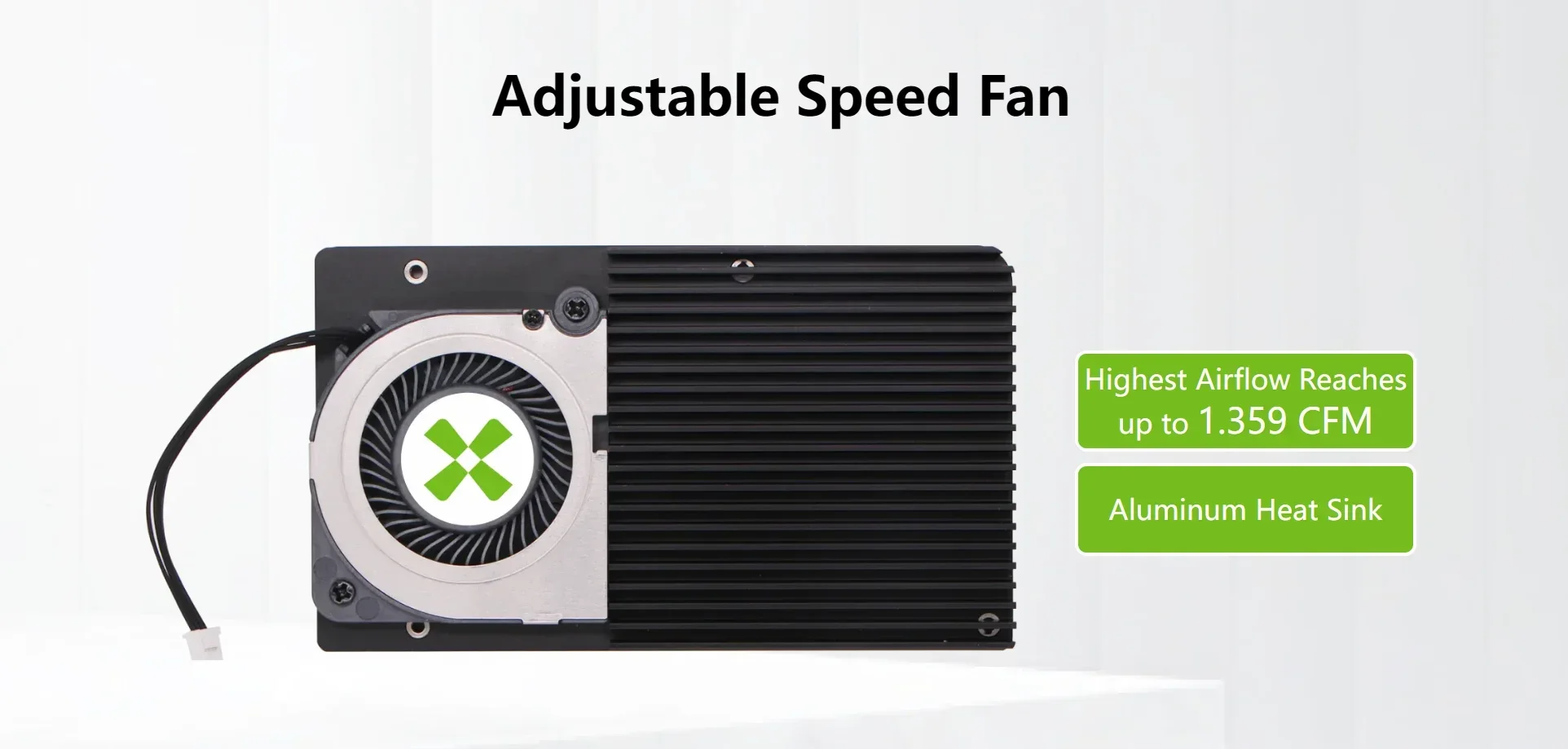 Dissipador 9010B para Radxa X2L, Maior fluxo de ar atinge, Até 1.359 CFM, Dissipador de calor de alumínio, Novo