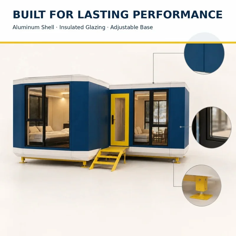 All Aluminum-Shaped Space Capsule House House Sale Prefabricated Luxury Cabin Resort Hotel and Camping