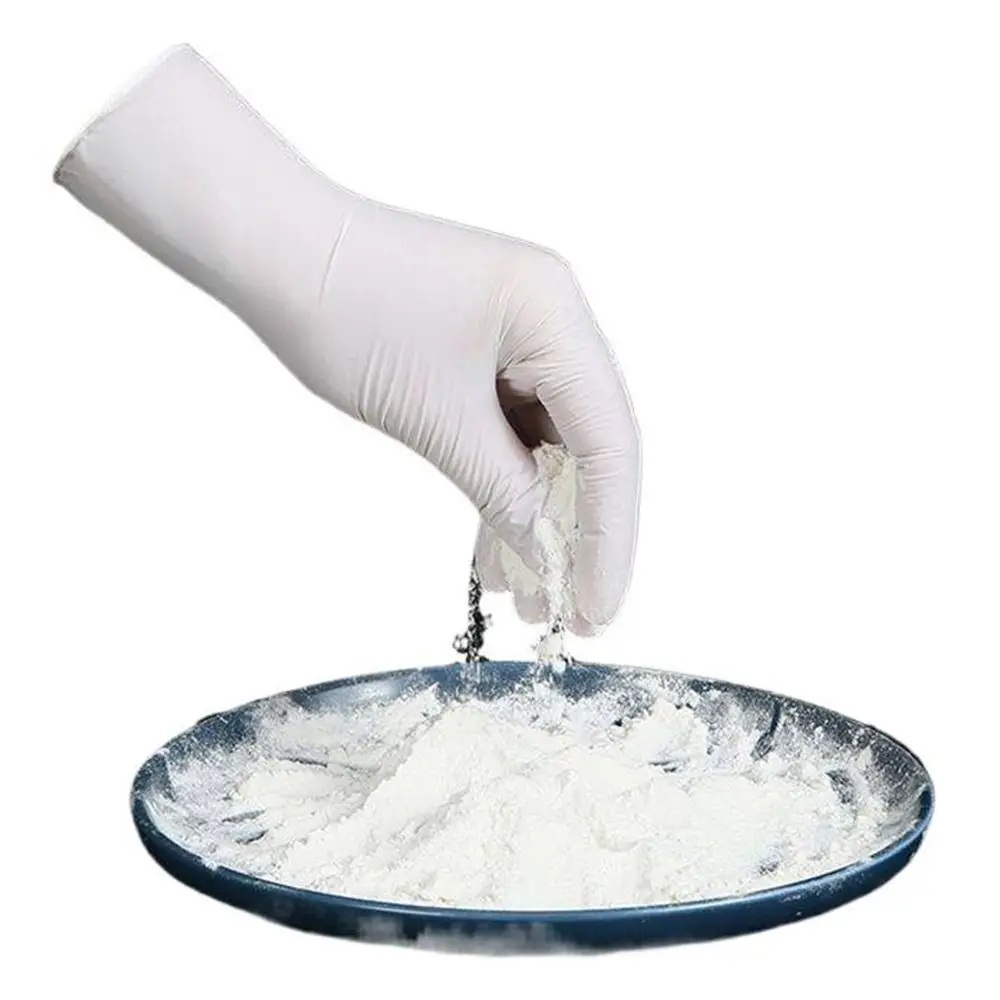 100pcs Hot Food Safe Disposable Cooking Gloves Powder Free White Nitrile Gloves Latex Free Rubber Gloves for Cleaning Cooking