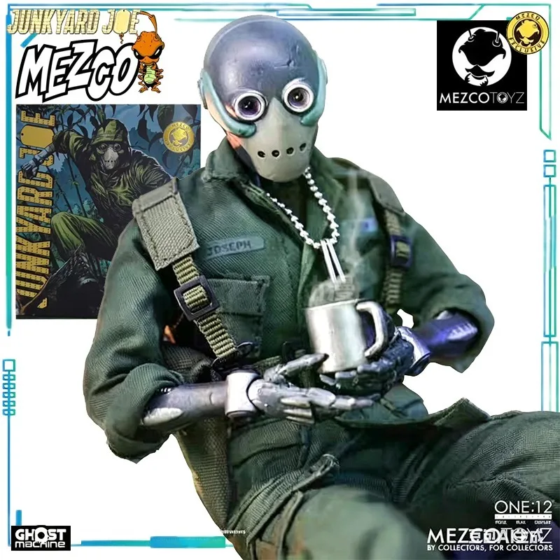 

Коллекционная подвижная фигурка Mezco Toyz, масштаб 1/12, серия Soldier, Junkyard, Joe, готовая к выставке модель.