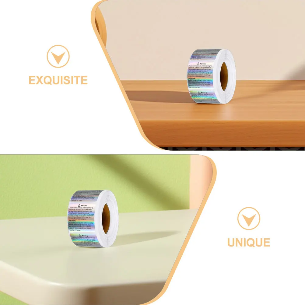 Etichette di avvertimento per fusione di cera premium Adesivi quadrati per candele fai-da-te Etichetta adesiva di sicurezza per barattoli Contenitori per barattoli