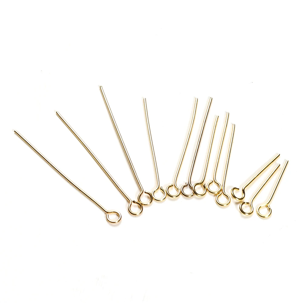100 Stück 0,6 mm Edelstahl Wasser Gold Farbe Ösennadeln Haken DIY Ohrringe Erkenntnisse für handgemachte Handwerk Schmuckherstellung 20/30 mm
