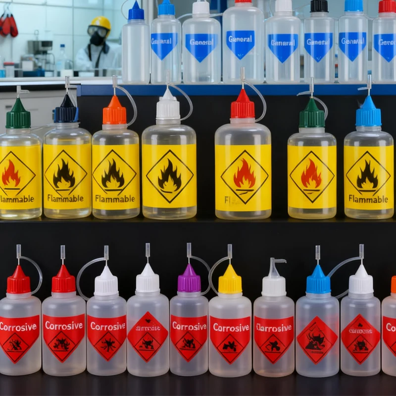 

50 шт. пластиковых бутылочек-капельниц объемом 3-120 мл с игольчатыми насадками-колпачками, аппликаторы для клея с игольчатым наконечником для жидкостей, вейпа, рукоделия, рисования