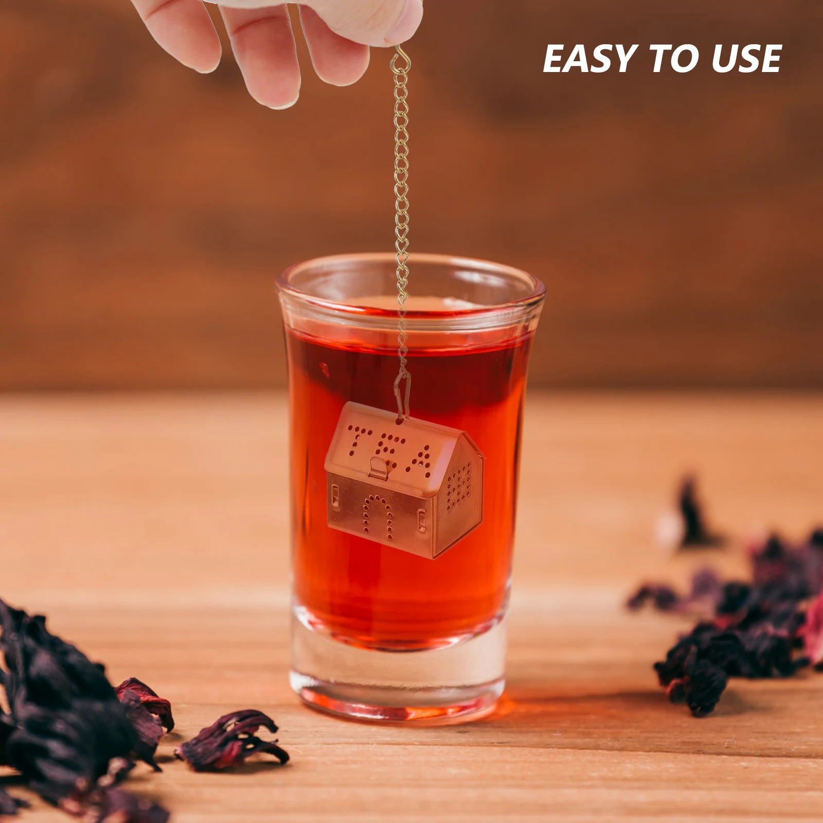 

1Set Stainless Steel Loose Leaf Tea Infuser Basket Spoon Practical Filter for Herbal Fruit Spice Tea Brewing