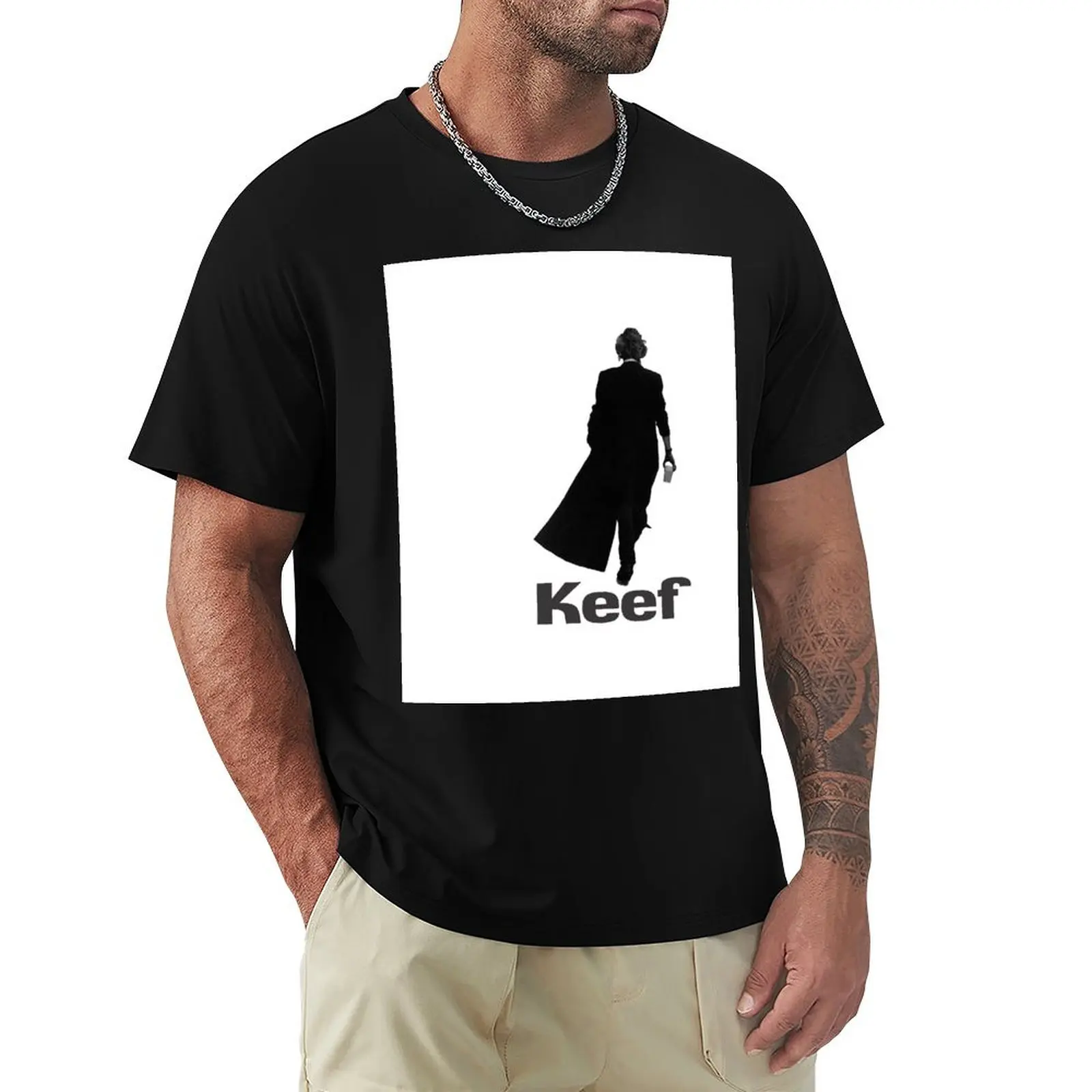 

Keith Richards: Keef. T-Shirt for a boy blue archive funny meme t-shirts sweat compression shirt men