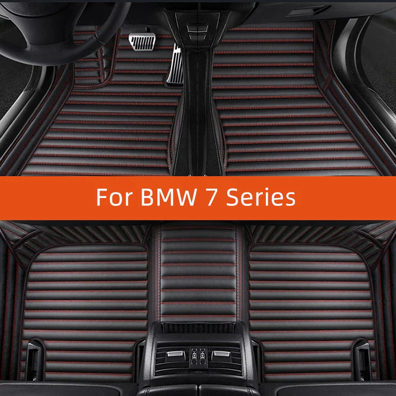 

Custom Leather Car Floor Mat For BMW 7 Series 2015 2014 2013 Car Mat Interior Accessories