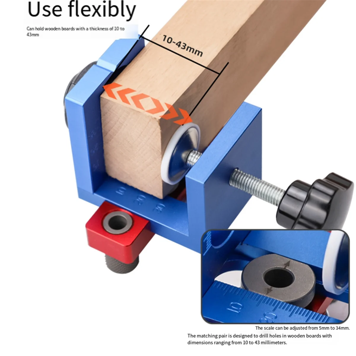 

ABNJ X150B Puncher Woodworking Puncher Wood Board Hole Locator Board Furniture Puncher